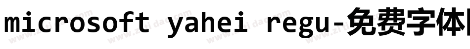 microsoft yahei regu字体转换